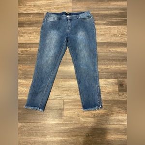 Mod X denim with zipper at bottom of legs